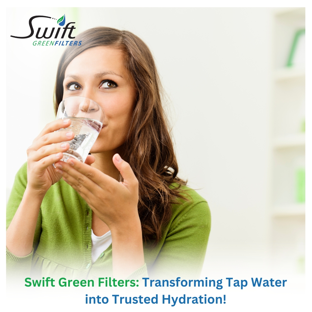 Swift Green Filters: Transforming Tap Water into Trusted Hydration! 💧 Say goodbye to contaminants and hello to pure refreshment with Swift Green. 

Visit us at: swiftgreenfilters.com

#SwiftGreen #WaterFiltration #PureHydration