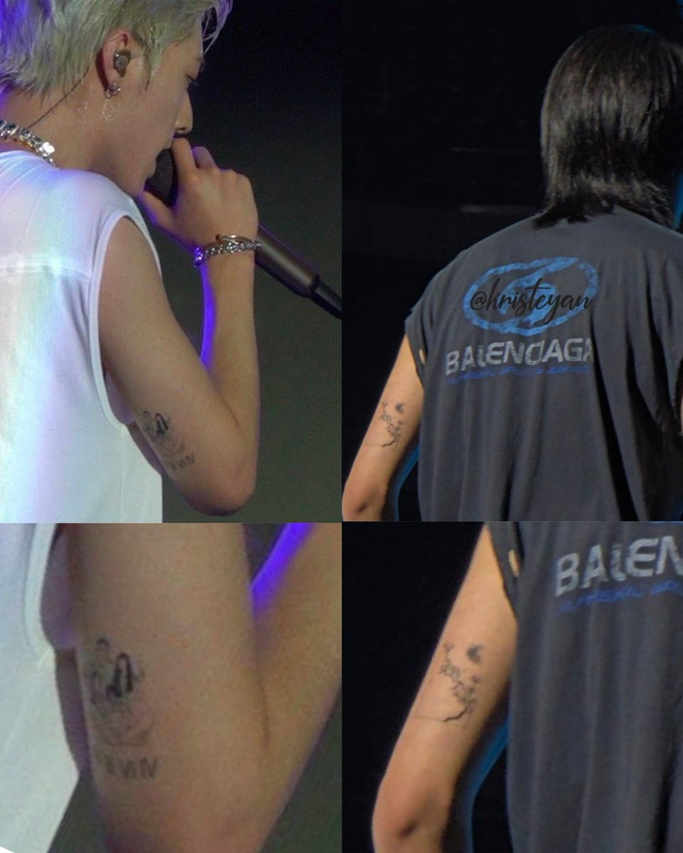 haruto's tattoo ⛓️💥

right arm                                              left arm