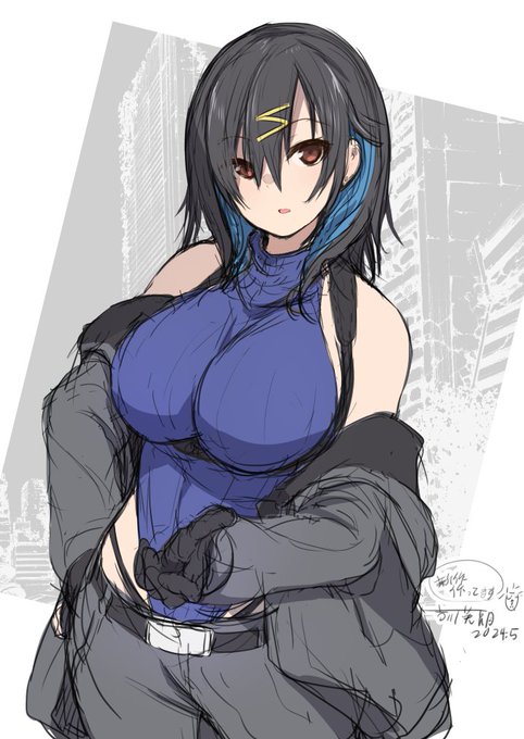 準備中の新作のお姉さん 