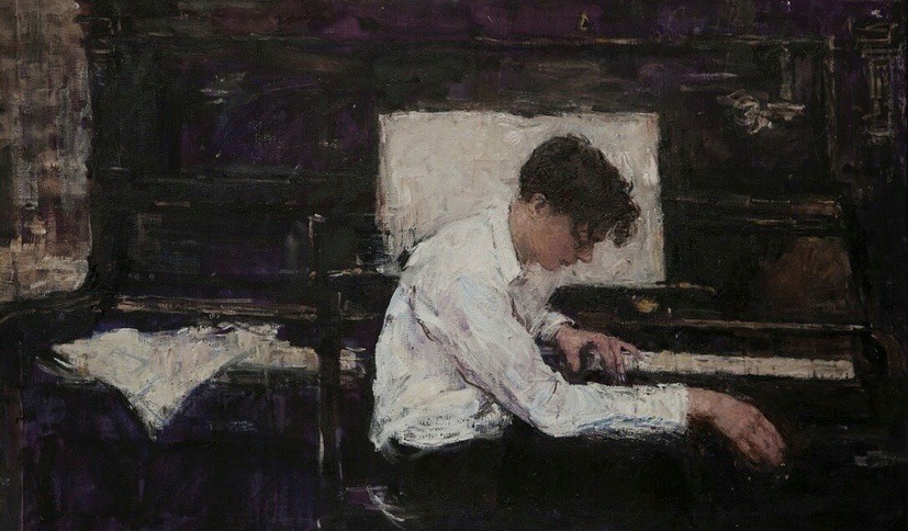 Pianist, 2017, by Valeria Lakrisenko