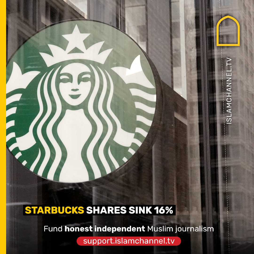 Starbucks says it is facing 'challenges' as shares plunge 16%. Since October 7, Starbucks has been facing global boycotts affecting Q1 revenues as the coffee giant is associated with supporting Israel's atrocities in Gaza. #boycottstarbucks has been trending online. Fund honest…
