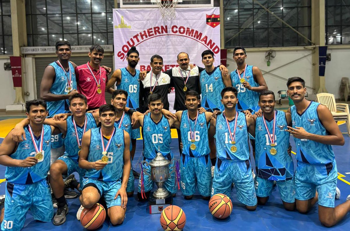 #BashonRegardless Congratulations to #BisonDivison for bagging the #SouthernCommand Basketball Championship 2024-25 at BEG&Centre #Pune reflecting hard work, dedication and exceptional performance. Kudos to #TeamBison Indomitable Spirit #IndianArmy #SouthernCommand