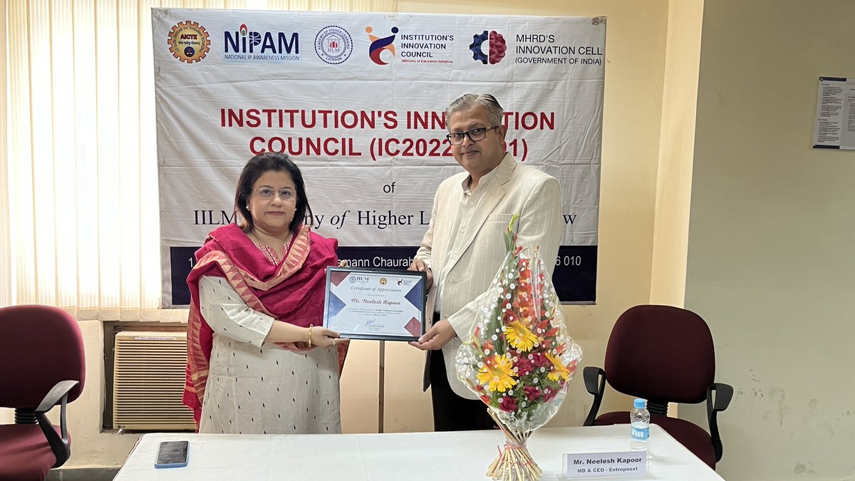 iilmahllko's tweet image. IILM Lucknow organized the second lecture in the Impact lecture series. Mr. Neelesh Kapoor, MD & CEO of Entrepnext He conducted the session on the topic" Design Thinking for Innovation". 
#impactlecture #AICTE #IIC #MoE #MHRD #iilmlucknow #pgdm