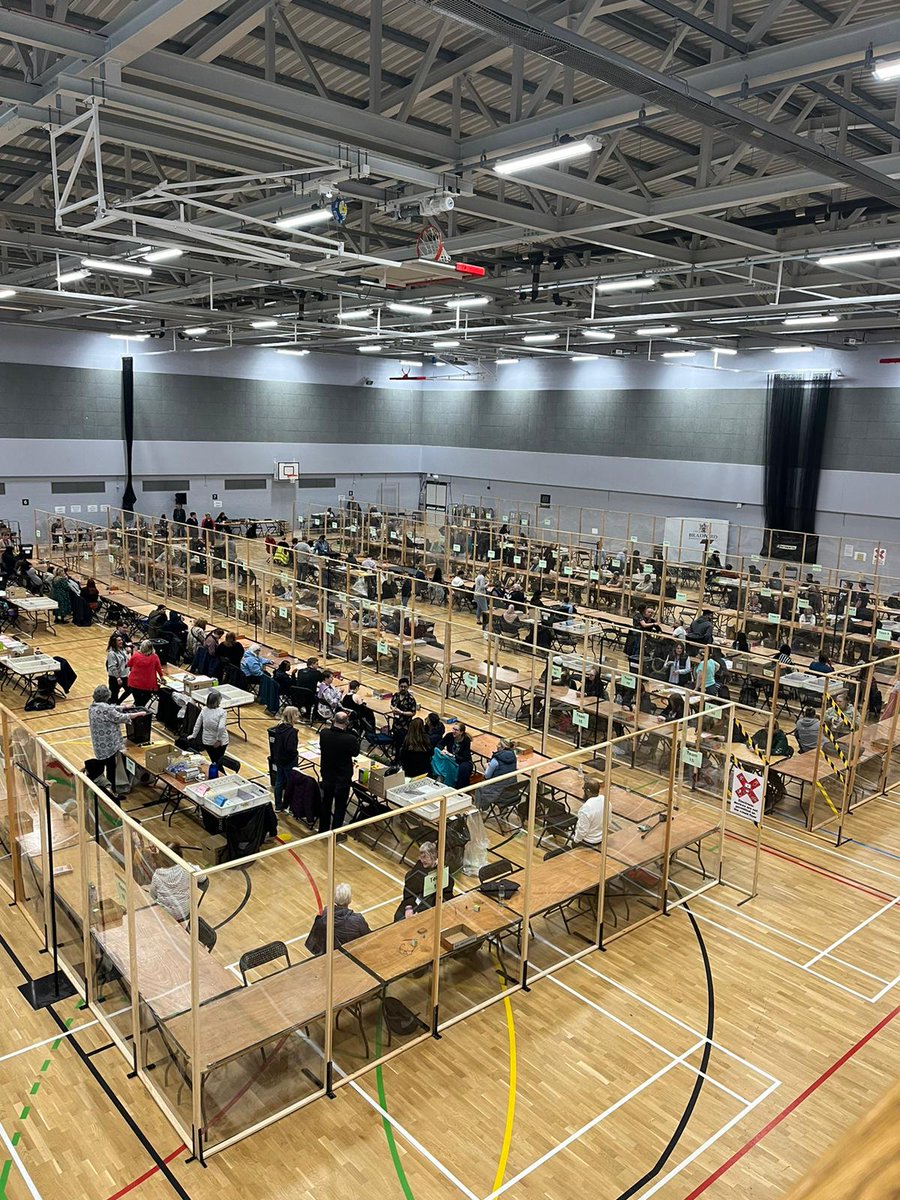 Counting is underway in Bradford for the West Yorkshire Mayoral Election.