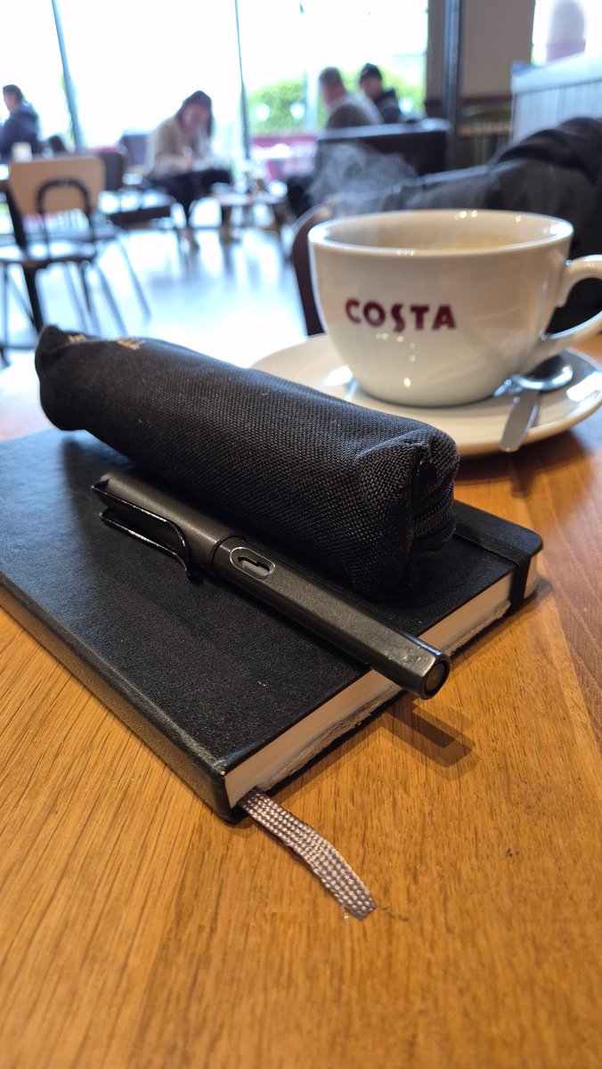 Where else but @CostaCoffee Kingston Park, Newcastle on a rainy morning?! ☕ 🖋 #coffeeandscribbles #bloggerstribe #bloglife #amwriting #amblogging #coffee