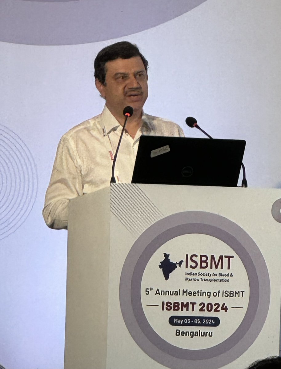 Prof. Pankaj Malhotra, delivering talk on “Role of EPAG for Poor Graft function” @IsbmtU