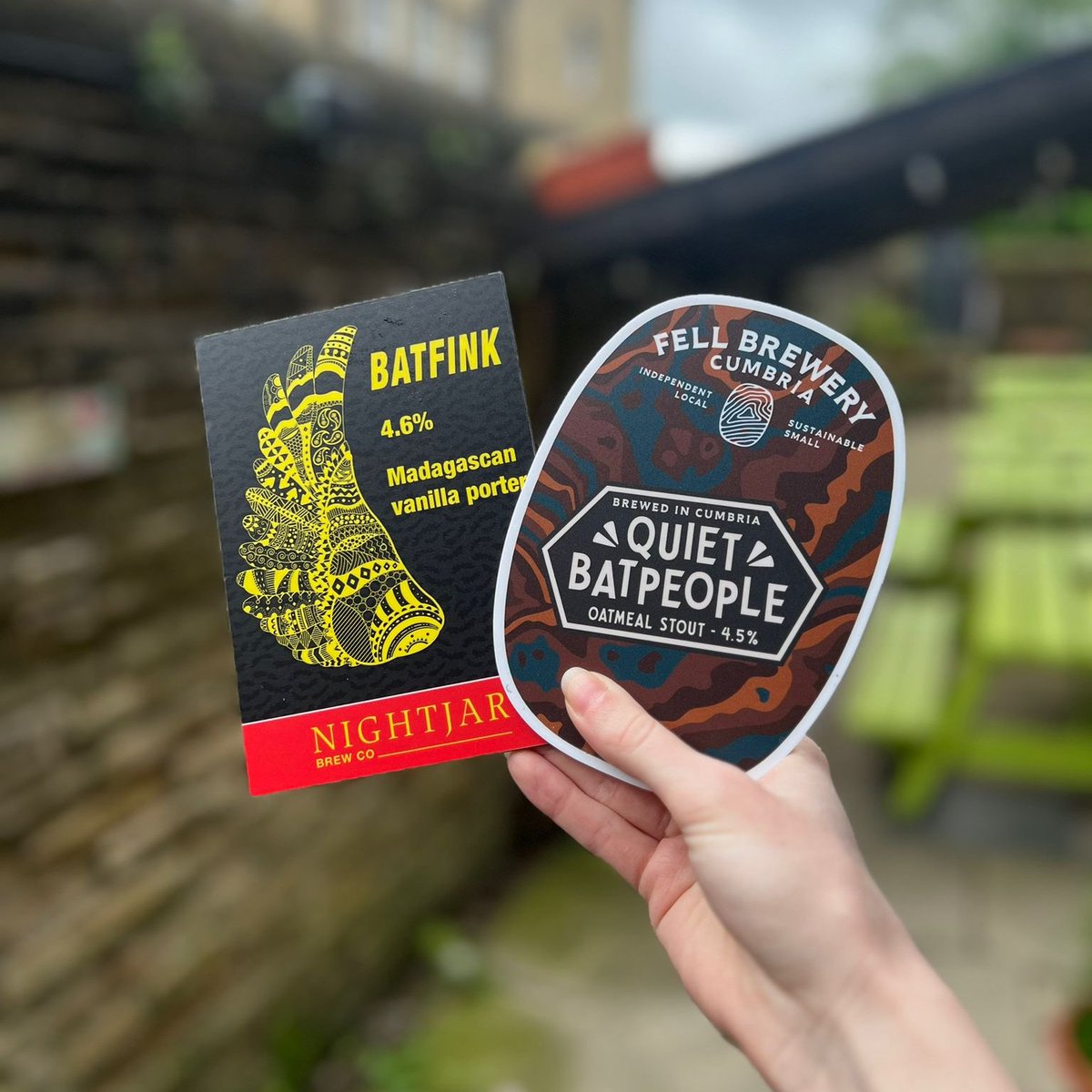 What kind of weird theme have we started going for? 😂 Seems if its dark beer & says Bat we'll end up ordering it... well either way we've got these amazing beers making their way to the bar soon So stop hanging from the ceiling being all cute & echolocate your way to our pub🦇