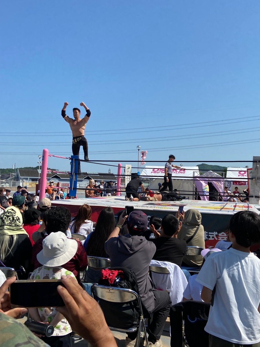 大阪プロレス『イオンモール猪名川大会』 ご観戦くださりました皆様ありがとうございました！ お客様、皆様の笑顔を見れて大満足！ 明日の『イオン加古川大会』も気合い入れて頑張ります！！
