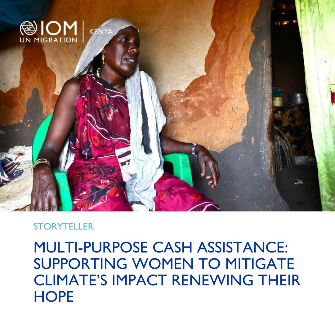Fluctuating floods and droughts stripped Darmi's family of their livelihood. But, thanks to @UNCERF's multi-purpose cash assistance, IOM #Kenya has supported over 17,000 families to rebuild against climate's unpredictability.

Read Darmi's story: bit.ly/4alAUmB