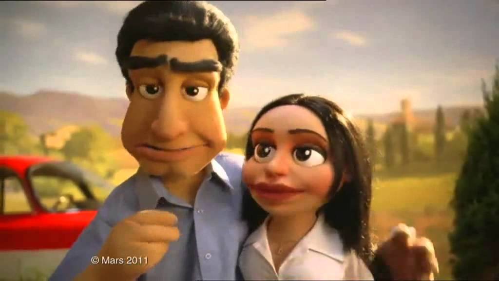 The Dolmio Puppet Dad looks like Pierce Brosnan but specifically in The World Is Not Enough 'Something snappppps in the victims mind!'