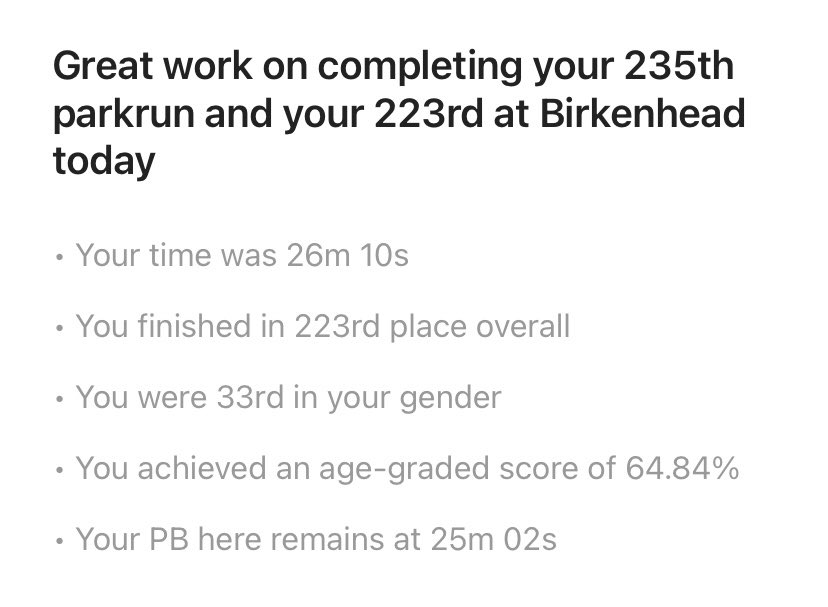 What are the chances of finishing 223rd at your 223rd @bheadparkrun 🧐🧐😇😇🏃‍♀️🏃‍♀️
#loveparkrun🌳
@parkrunUK