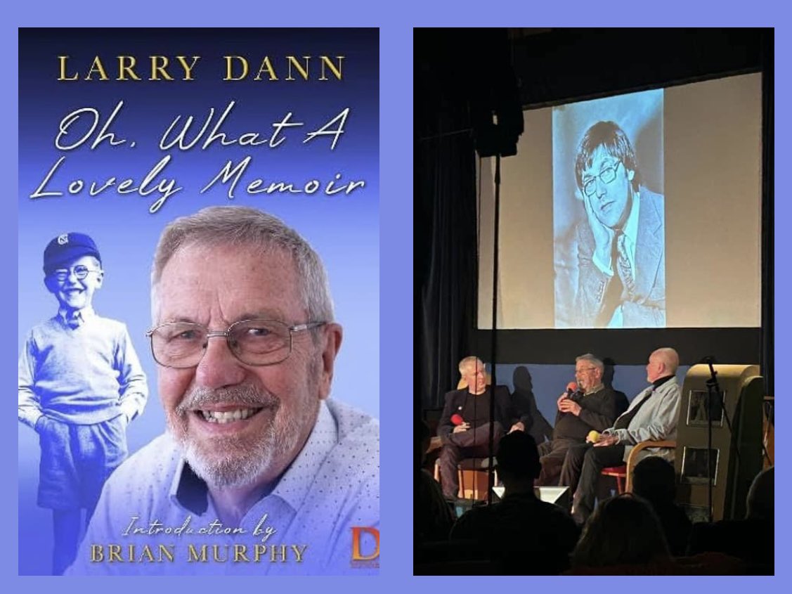 Happy #birthday to dear chum LARRY DANN - here launching his best-selling book Oh, What a Lovely Memoir, at #CarryOn Up The @CinemaMuseum (chatting CO Emmannuelle, with @davidmcgillivr9). ❤️🎬 Larry will be back for our 6th full-day celebration, on Saturday, 6th July. Book now!