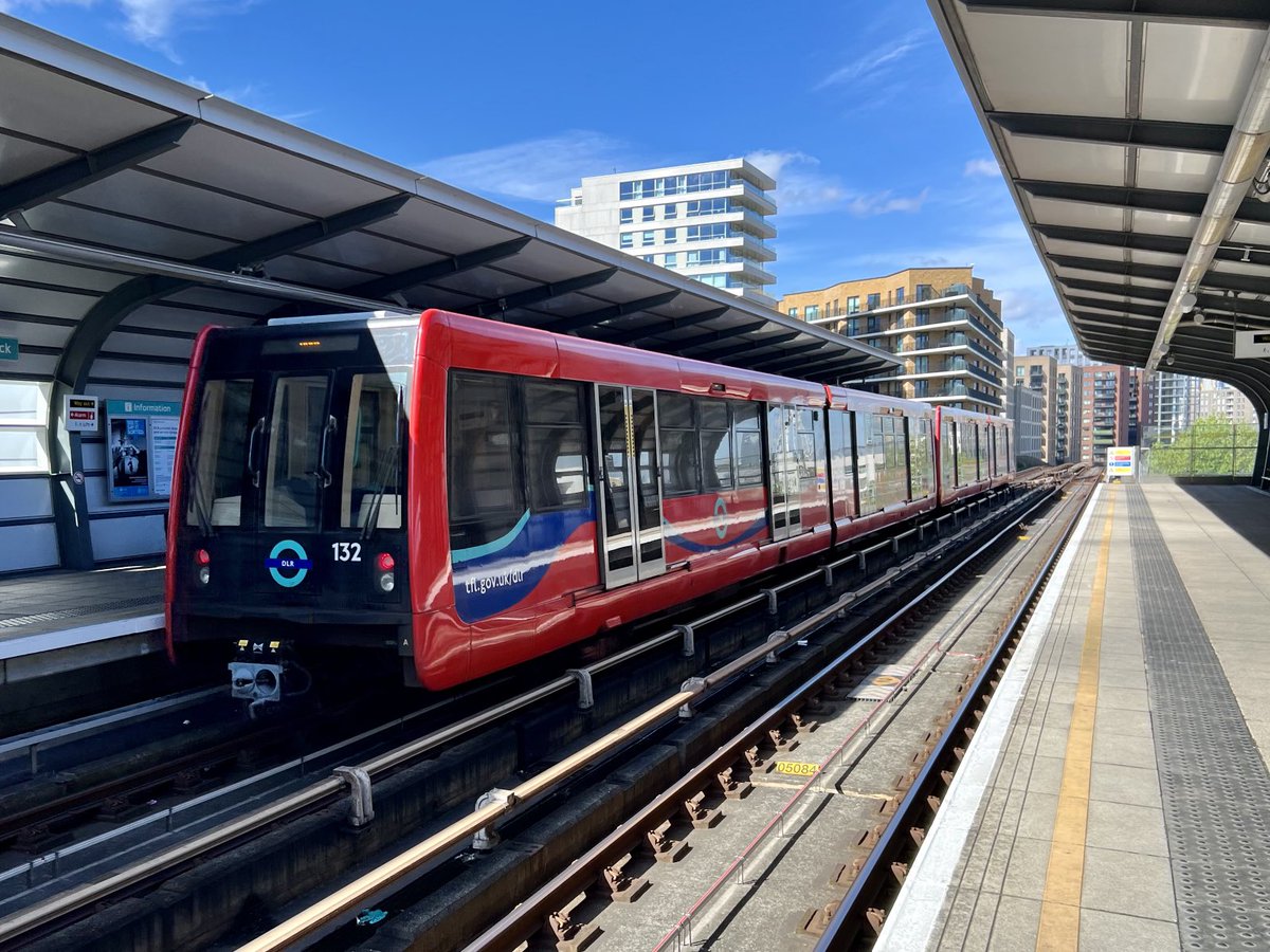 132 at #PontoonDock, #DocklandsLightRailway 4/5/24