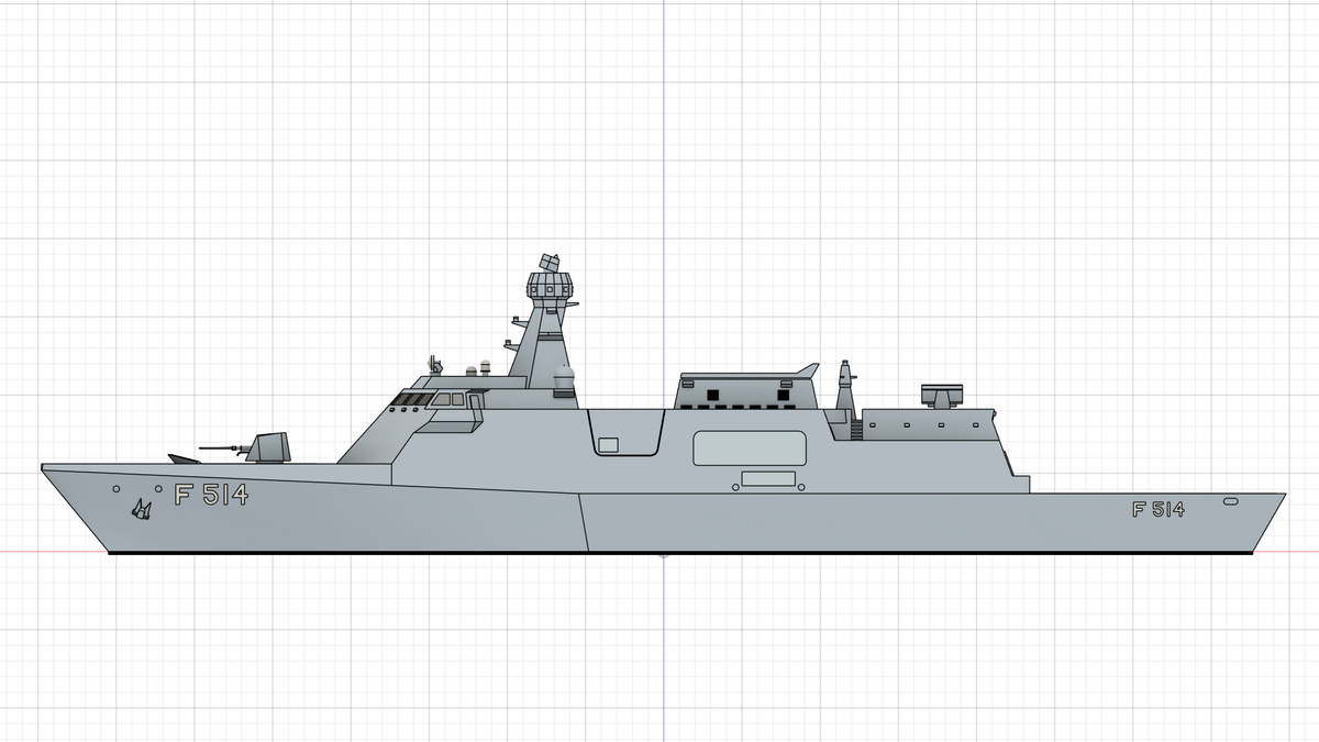 トルコ海軍 コルベット クナルアダ
以前製作したアダ級コルベットを手直しして、来月6月に来日予定のアダ級4番艦クナルアダを製作。
#Fusion360