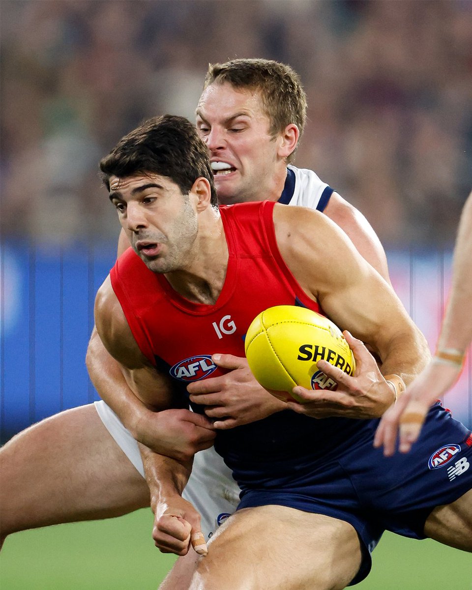 PSA 📣😤 Tommy Tackles impacting in this first half with six. #AFLDeesCats | #WeAreGeelong