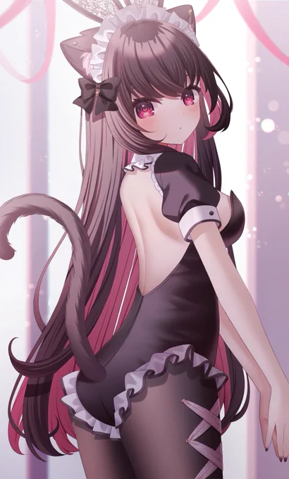 ねこバニーメイドさん...しっぽ触らせて.... 