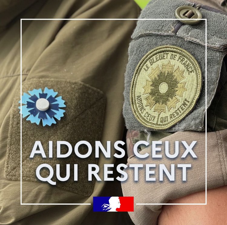 Du 1er au 8 mai, l’ensemble du personnel civil et militaire de l’état-major de zone de défense et de sécurité de Paris porte le @BleuetFrance Faites comme nous et « aidons ceux qui restent » !