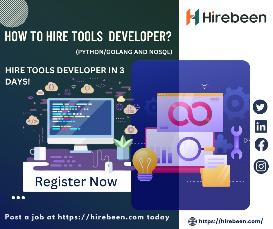 Had enough of candidates pulling disappearing acts? Discover the fix at hirebeen.com.

hirebeen.com/Tools-Develope…

#Hiring #developer #tooldeveloper  #jobposting #portal #postingjob #job #hiring #RegisterNow #portal #platform #lead #portal #python #golang #nosql