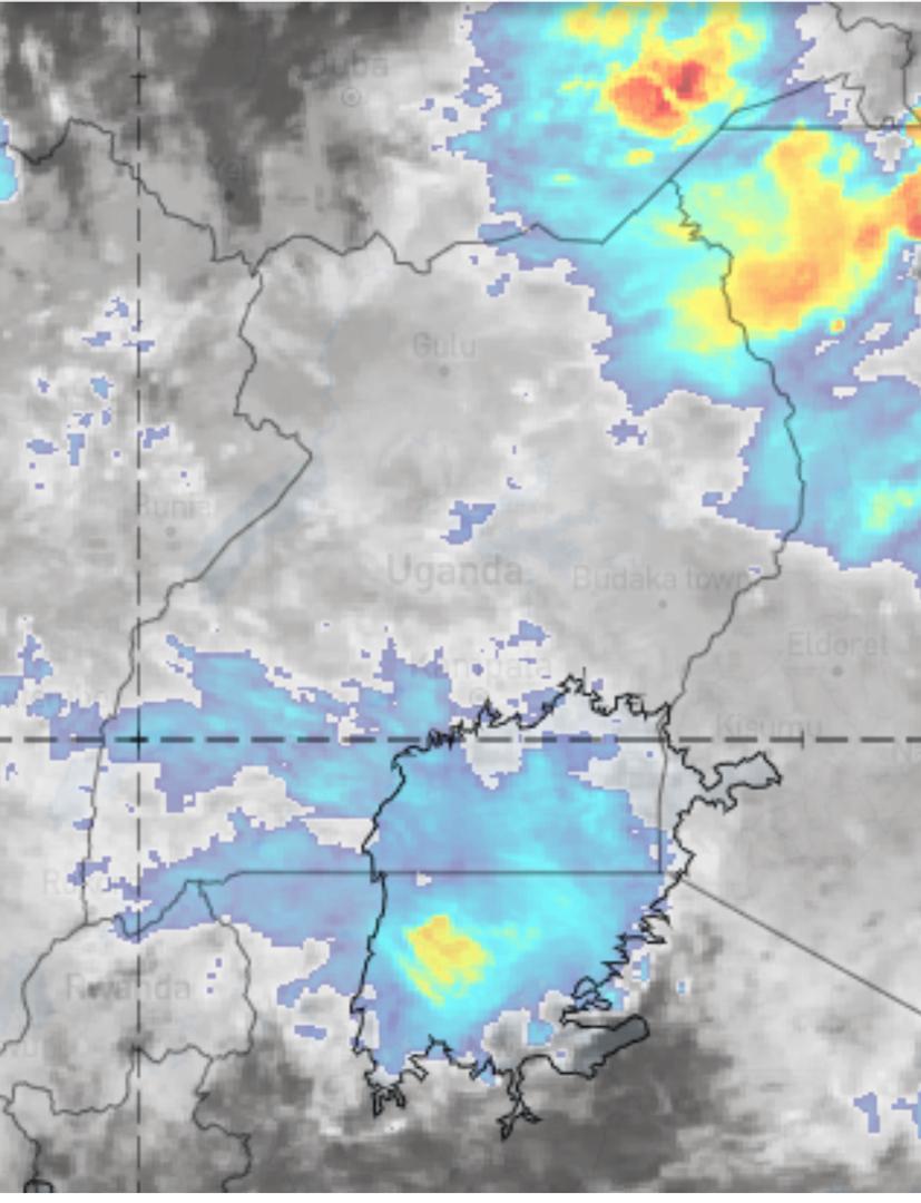Generally,heavy rains expected in the country this weekend.This afternoon,most regions continue with showers in many places with intensities in WestNile,Karamoja,L.Kyoga basin,Elgon&Kigezi regions.Advisory on possible flooding,landslides, infrastructure,poor visibility on roads