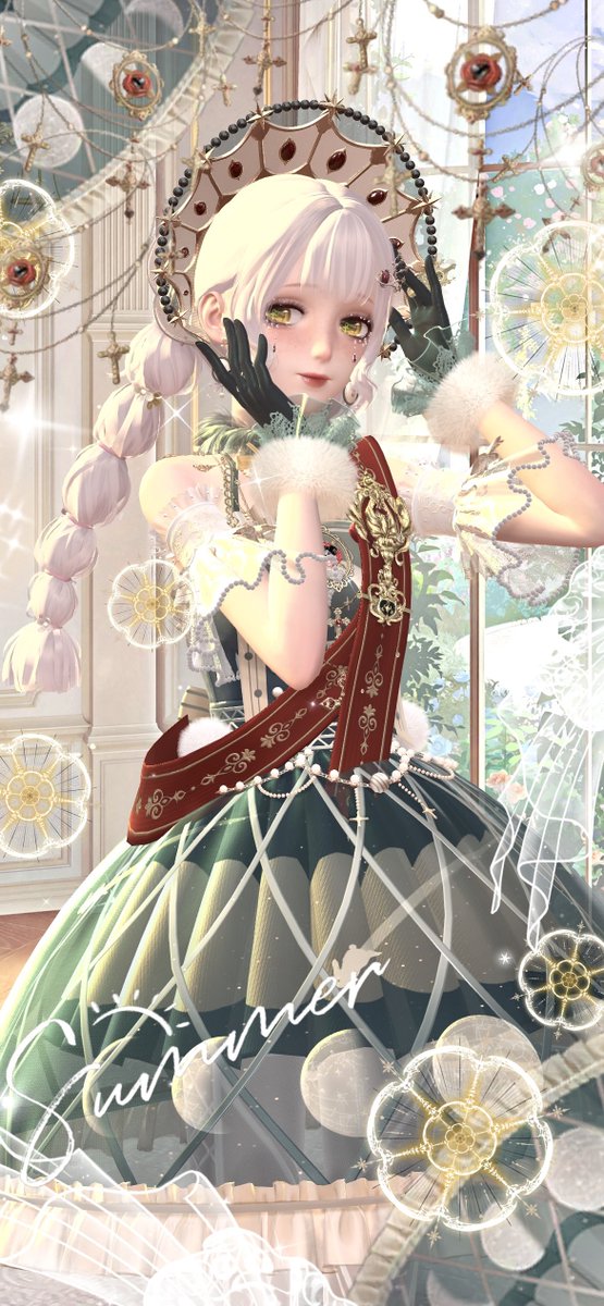 paserishining's tweet photo. ➳ ℕ𝕠𝕓𝕝𝕖 𝕘𝕣𝕖𝕖𝕟𓂃𓈒𓏸🥀📗🌿
·
·
ドレスに合わせて小物を染色するのにハマってる〜👗
深めの赤をアクセントにしました🍷

 #ぱせりのコーデ記録簿
 #シャイニングニキ #シャイニキ https://t.co/uczNfU7JGR
