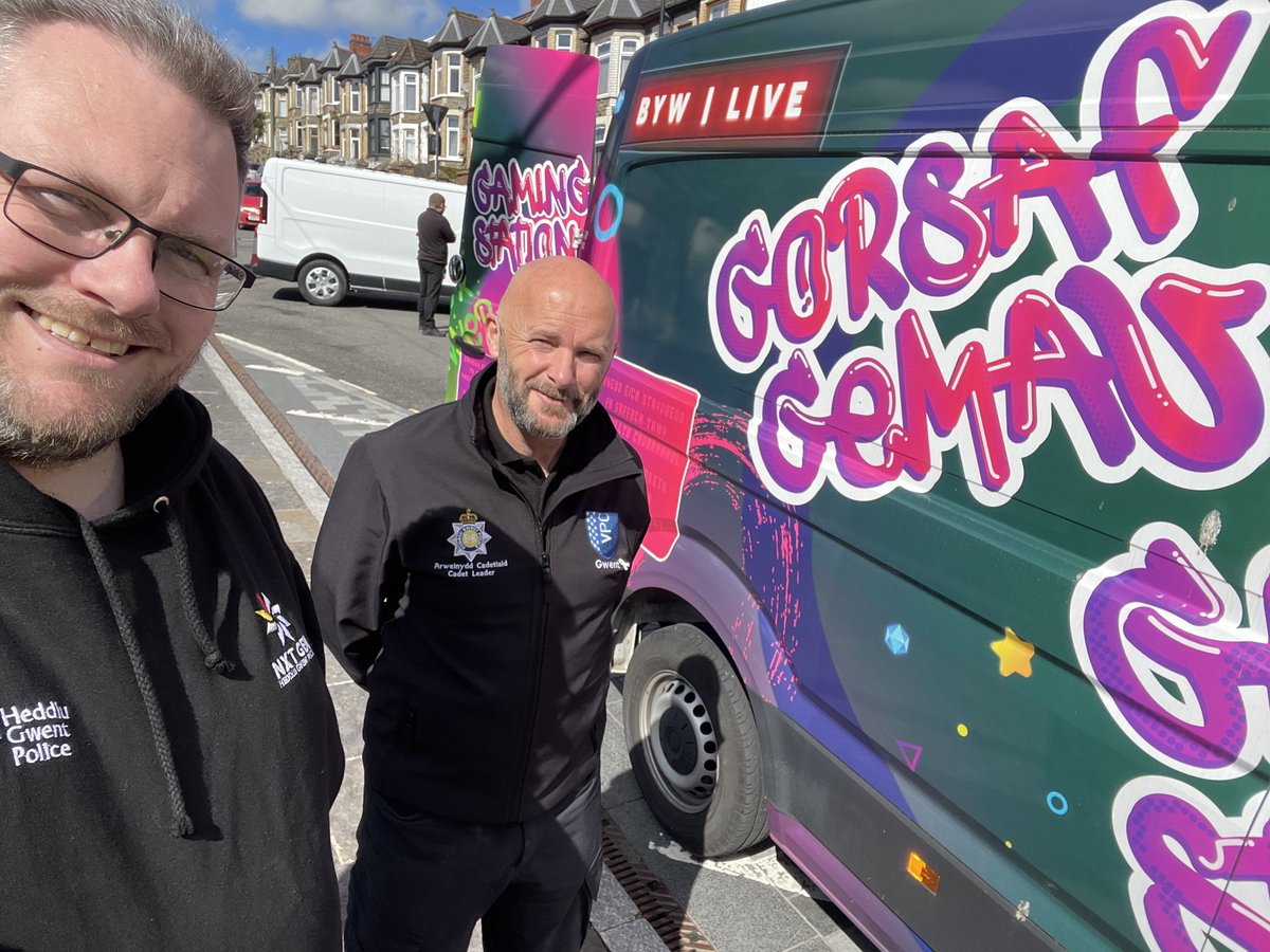 Rich & Alex are up in @GPCaerphilly at the Bargoed May Fair with the #GamingVan. If you are here, then pop over and say Hi. The Bargoed Neighbourhood Team are at the other end of town with their car & freebies too!