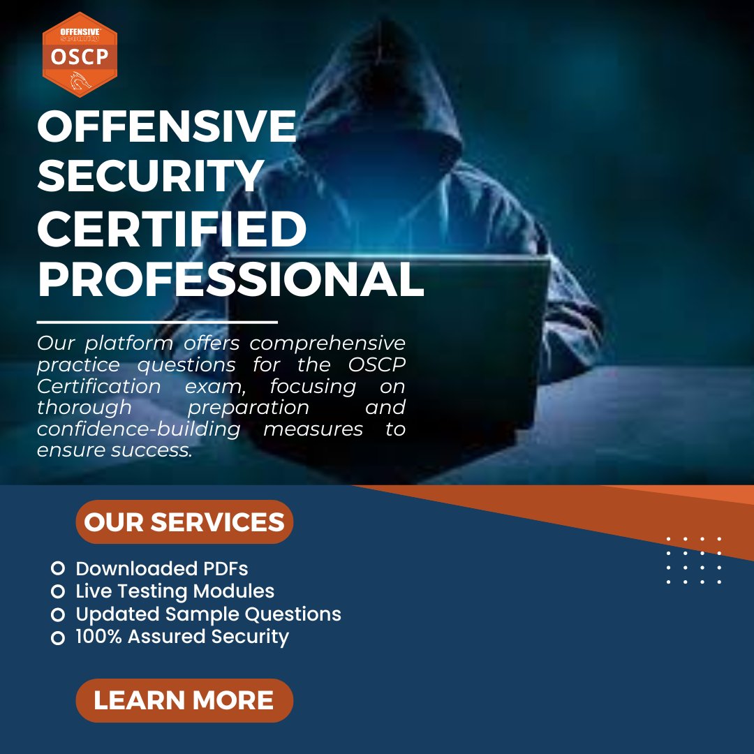 angelaa48859778's tweet photo. Ready to take your cybersecurity skills to the next level? Become an OSCP-certified professional and unlock endless opportunities in the world of ethical hacking!
Join My Facebook Channel:https://t.co/6yKaoLyHCk
#OSCP #EthicalHacking #Cybersecurity #InfoSec #Certification https://t.co/8fvrYEVRu0