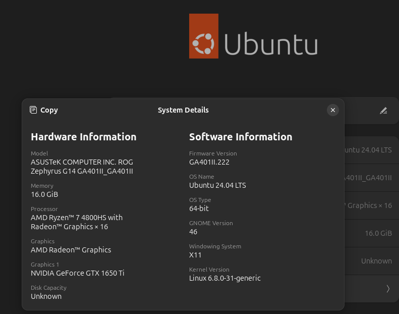 @ubuntu Thank you ... the speed is amazing > Ubuntu 24.04 LTS #NobleNumbat 😍😍😍