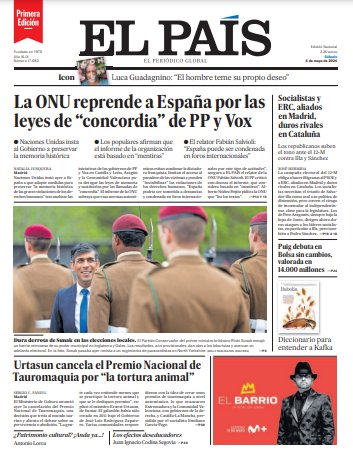 ¿En que momento @elpais_espana tiro por el retrete su historia? Portada con bulo a toda columna