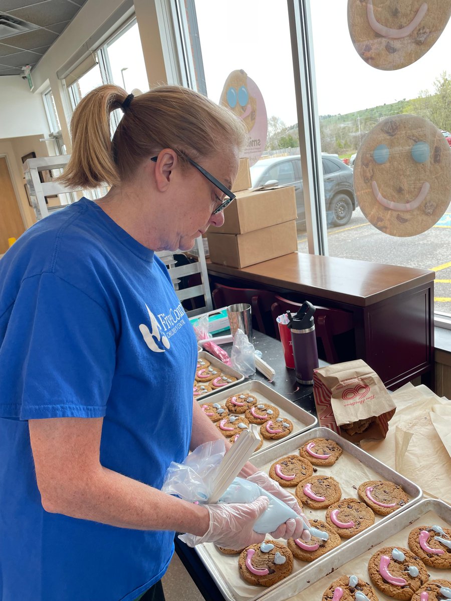 Spread smiles with every bite 😊  

Until May 5th pick up a Smile Cookie from @TimHortons locations in Cobourg and Colborne. 100% of proceeds support Five Counties kids get the treatment they need when they need it 😊🍪 

#smilecookie #CobourgON #ColborneON