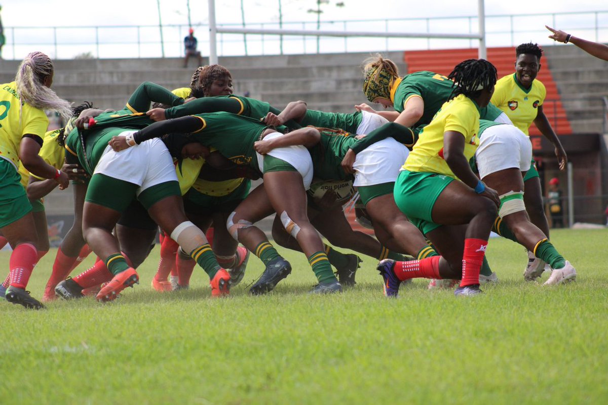 The #BokWomen are leading Cameroon by 7-0 after 20 minutes of their @RugbyAfrique Women's Cup clash in Madagascar - watch it live here: youtube.com/watch?v=bV8gPa… #MakeItCount #ETTIG