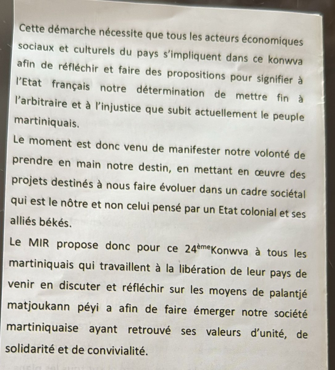 Le Groupe d'Initiative de Bakou soutient Kowva ba Reparasyon!

#GIB #decolonization #libérte  #frenchcolonialism #Frenchcolonialpolicy #martinique