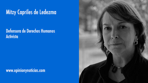 Mitzy Capriles, 'Junto a ella, luchan mujeres y hombres que no se limitan a utilizar las  redes sociales, sino que se arriesgan en cada esquina de cada calle en  donde son asechados por los cuerpos policiales, como fue el caso de @DignoraHernandz  opinionynoticias.com/opinionpolitic…