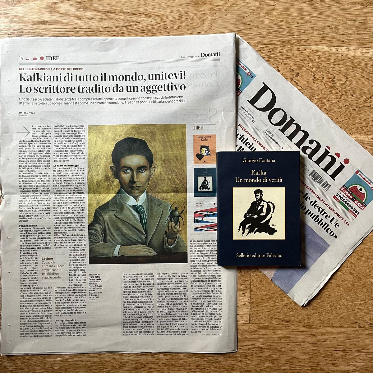 Sellerio editore (@sellerioeditore) on Twitter photo “Un mondo di verità di #GiorgioFontana cerca di difendere #Kafka dalle nostre proiezioni indebite”, scrive <a href="/MatteoMoca/">Matteo Moca</a> su <a href="/DomaniGiornale/">Domani</a>. E domenica ne parliamo al <a href="/SalonedelLibro/">Salone Libro Torino</a> “Un mondo di verità di #GiorgioFontana cerca di difendere #Kafka dalle nostre proiezioni indebite”, scrive <a href="/MatteoMoca/">Matteo Moca</a> su <a href="/DomaniGiornale/">Domani</a>. E domenica ne parliamo al <a href="/SalonedelLibro/">Salone Libro Torino</a>