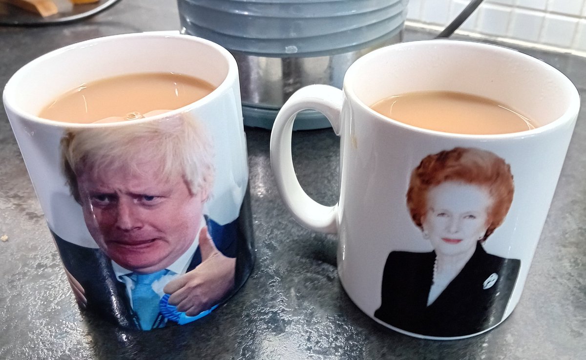 I'm having a brew with my son, so I asked him, 'Who do you want, Boris or Maggie? He chose Boris. Just for fun, who would you have chosen?