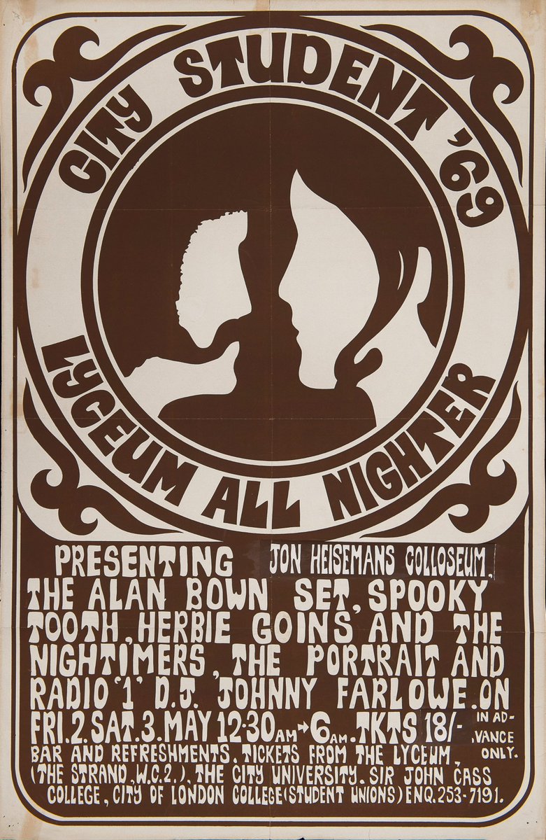 Lyceum All Nighter, 1969 - one of over 200 original rock and pop culture posters we'll be selling in-store only from 17th May for two weeks