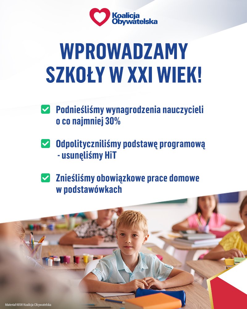 Szkoły godne XXI wieku - to nasze zobowiązanie❗