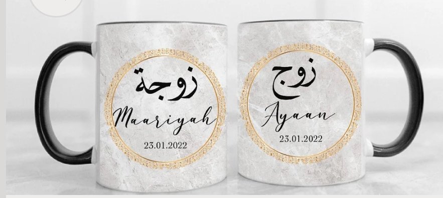 @YoursMemely Forgot to mention;
Personalised gifts for husband and wife like mugs
Islamic frames