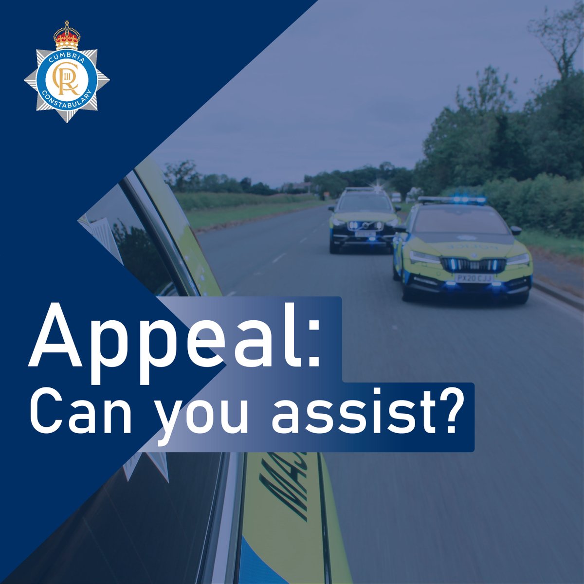 We are appealing for witnesses as part of an investigation into a collision which resulted in a teenager suffering serious injuries in Carlisle. At some point between 4:10pm and 4:15pm on Thursday 2 May there was an incident on London Road, at the junction of Chertsey Mount.