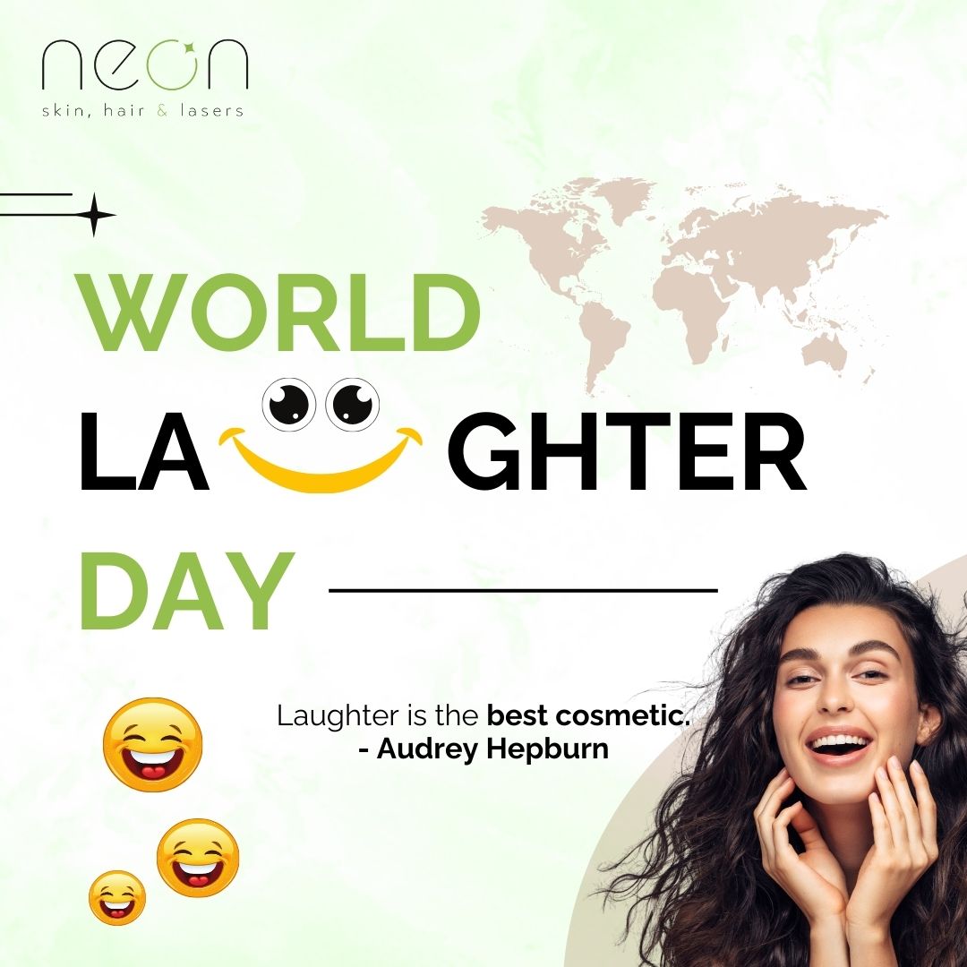 Let's spread positivity one
laugh at a time! Happy World Laughter Day to all the
joy-makers out there!

#neonasthestics #neonskincare #LaughingBeauty
#WorldLaughterDay #SmileMore
#HappinessEverywhere #JoyfulMoments
#LaughOutLoud #SpreadHappiness #HappyVibesOnly