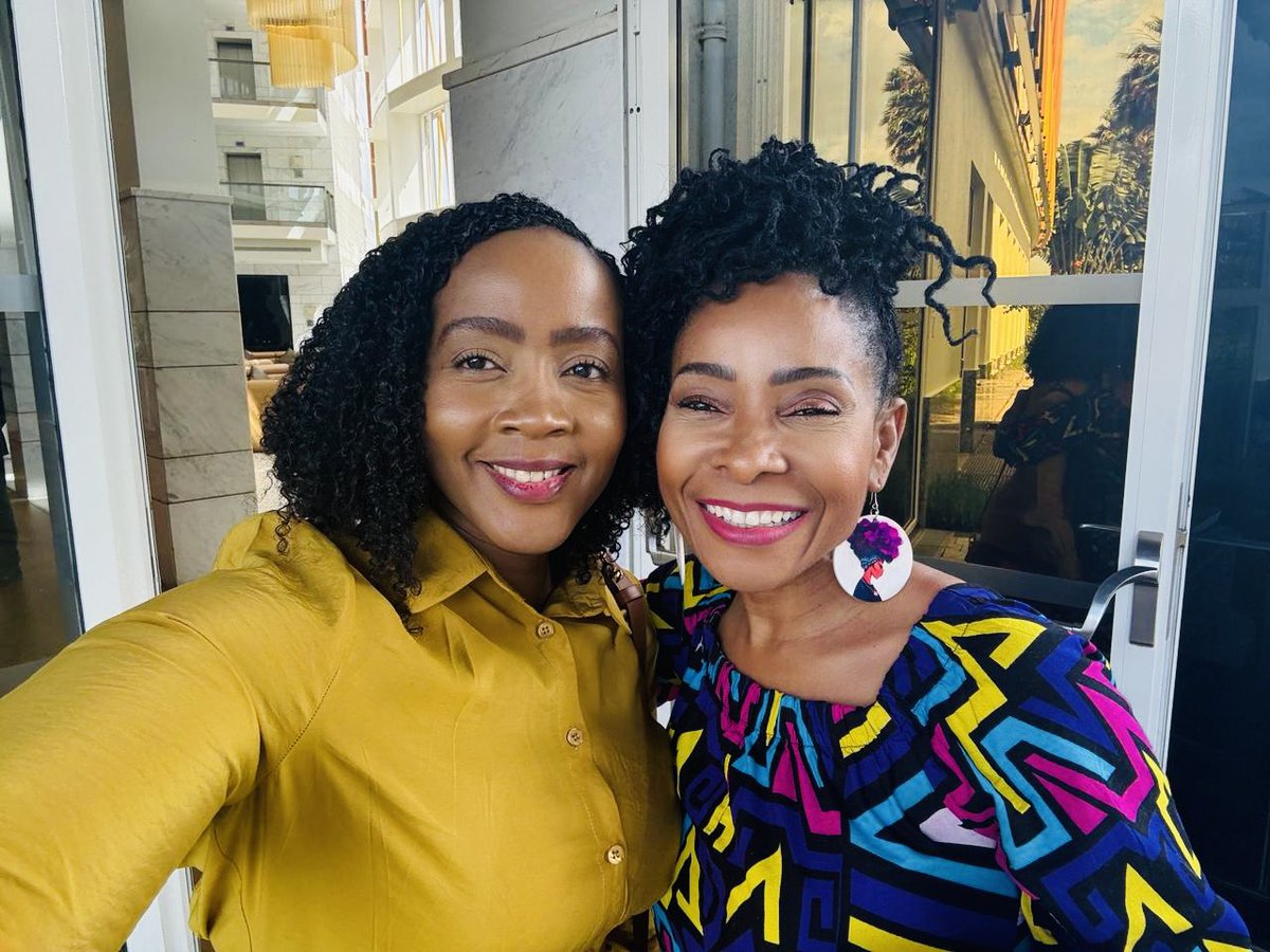 Had beautiful connection breakfast with the CEO of MTN in Rwanda. I believe that once women find sisterhood, there’s nothing stronger. I believe in #Sisterhood Dressed by a sister: @dmr_mz on insta Hair by a sister @papaya_salon on insta