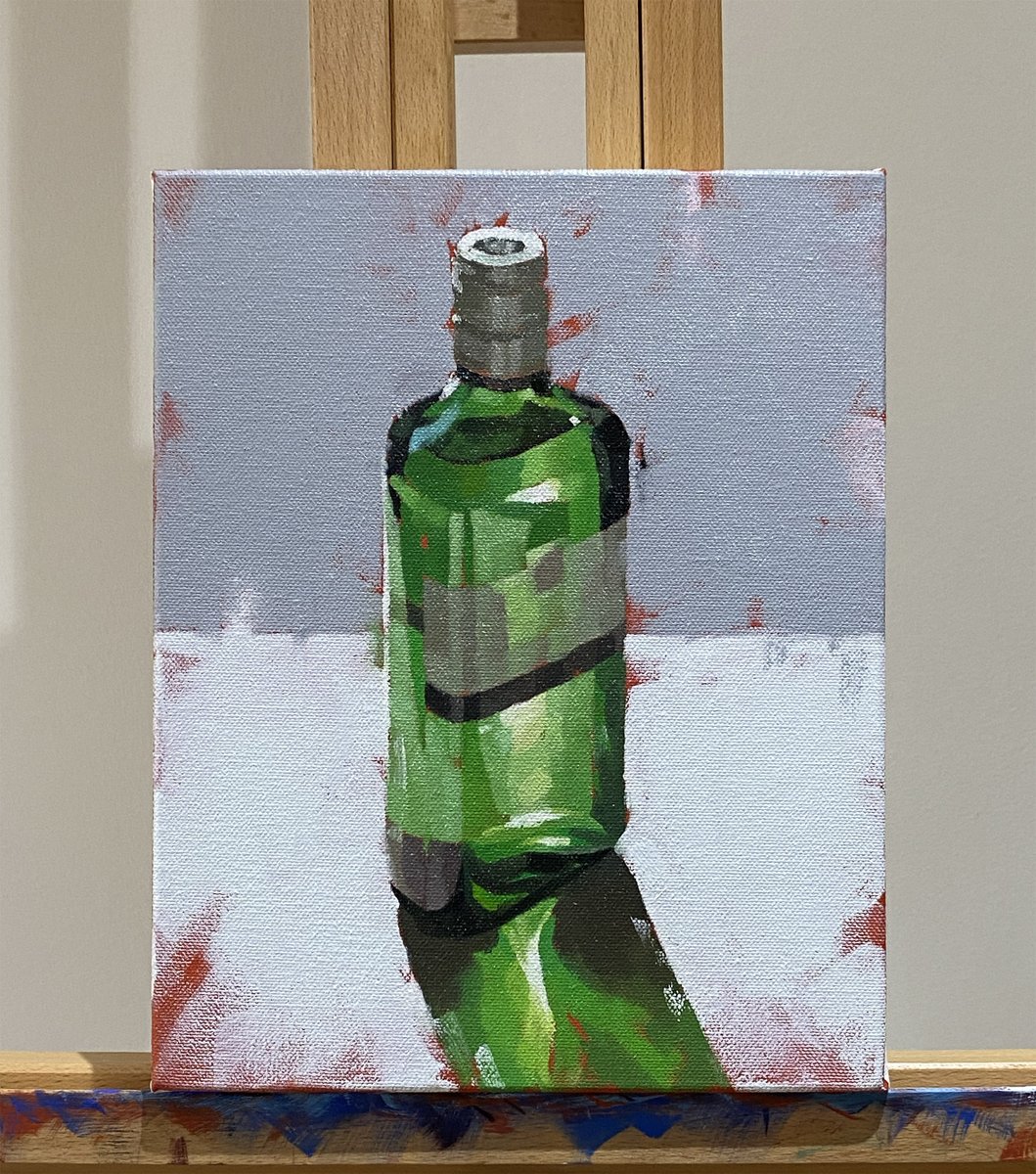 Stick a bottle of gin on the kitchen table with low morning sunlight and something happens. Special appreciation to the marmalade jar that started it.
#stilllife #originalart #painting #fineartist #gin