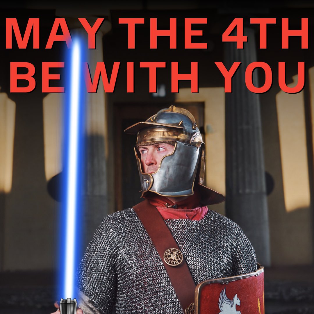ServiliusPulex's tweet photo. Have a good #StarWarsDay everyone from @RomanCaerleon  #Maythe4thBeWithYou https://t.co/e7KvDKF347