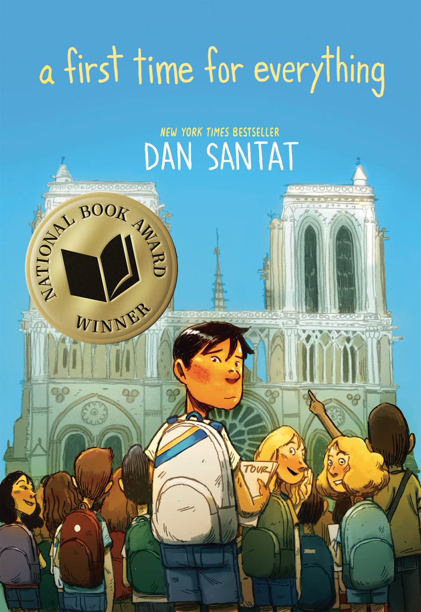 I just loved this award-winning autobiographical GN about @dsantat's school trip to Europe in 1989 for Y4-6 this week! There is so much for both young and old readers! Love the humour, the everyday life/banter and the romance! @01FirstSecond @MacKidsBooks @BST_Tokyo @BST_PTA