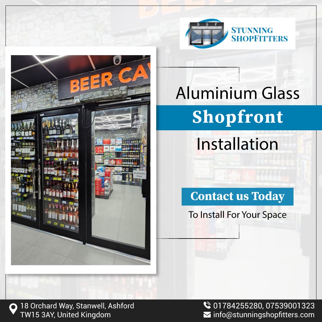 Transform Your Space with Stunning Shopfronts: Aluminum Glass Installation. 
Contact us today to elevate your environment!🤳️

Contact Us:☎️ 07539001323
Visit:🌐 stunningshopfitters.com

#shopfronts #storefronts #shopwindow #rollershutter #rollershutters #shopfront #shopfronts