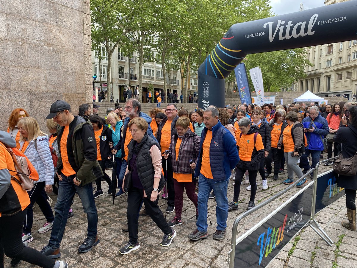 Comienza la marcha solidaria “el deporte por la salud mental” #orekabide
