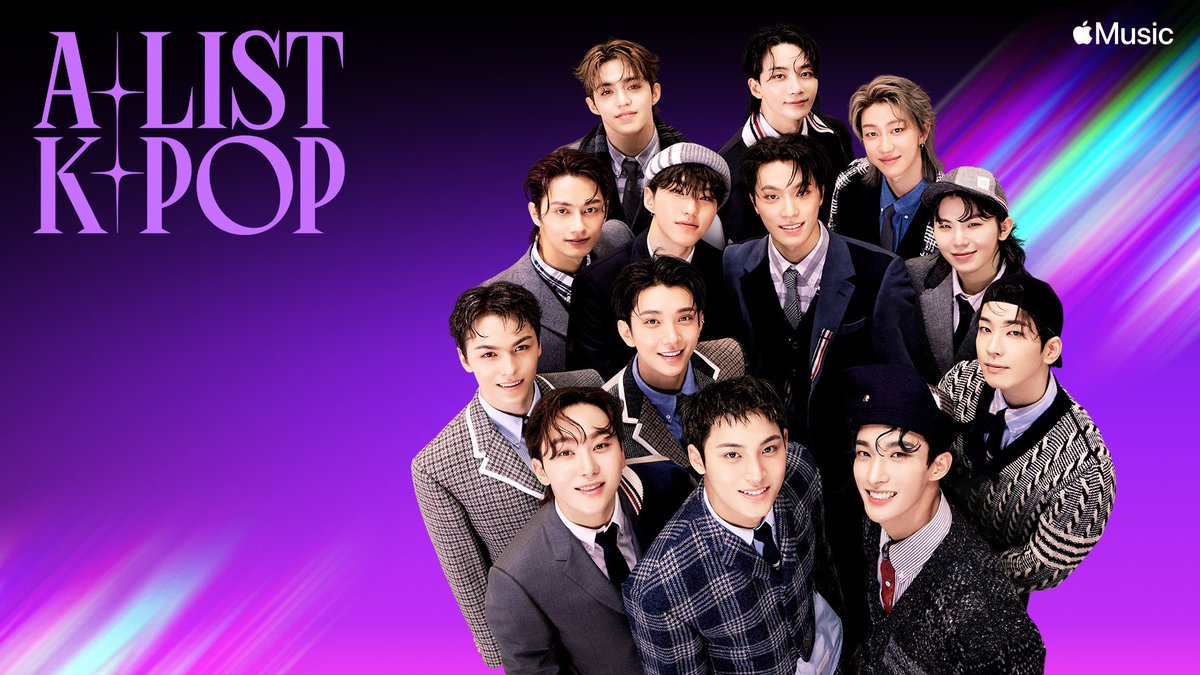 #SEVENTEEN is the first Kpop boy group to debut a song on Apple Music Top 100 Global in 2024.