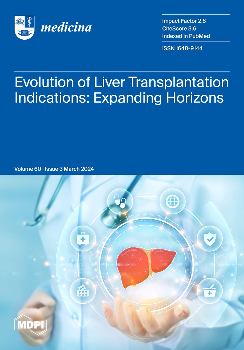 Sara Battistella (@s_battistellamd) on Twitter photo 📢 Our review is the cover of the last volume! 💪🏻
🔬Recent progresses have broadened the scope of LT
❓How to overcome ethical dilemmas?
👉🏻 Rigorous candidate selection, organ allocation and equitable access to transplant programs
➡️ doi.org/10.3390/medici…
<a href="/fprusso73/">Francesco Paolo Russo</a> 📢 Our review is the cover of the last volume! 💪🏻
🔬Recent progresses have broadened the scope of LT
❓How to overcome ethical dilemmas?
👉🏻 Rigorous candidate selection, organ allocation and equitable access to transplant programs
➡️ doi.org/10.3390/medici…
<a href="/fprusso73/">Francesco Paolo Russo</a>