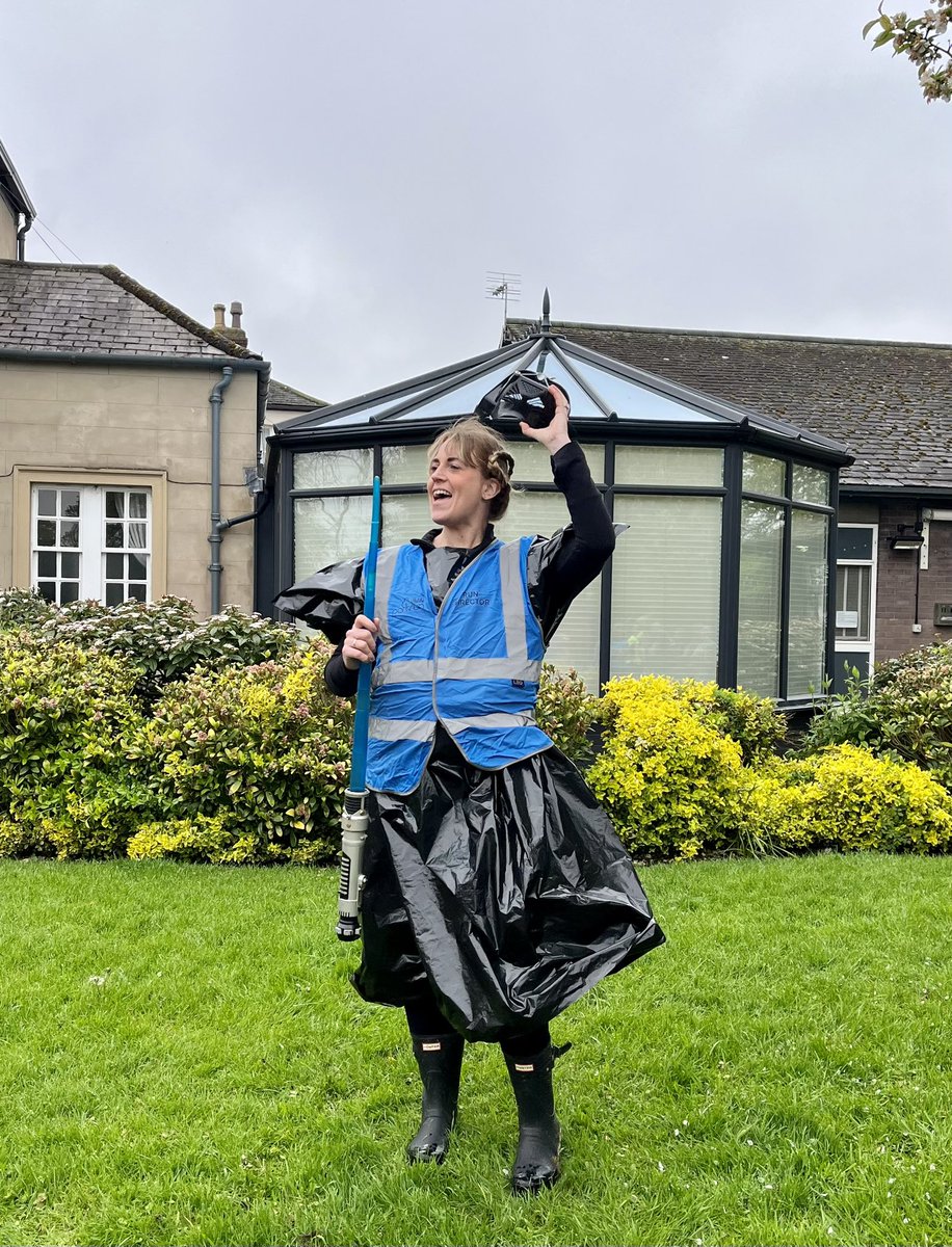 #Maythe4thBeWithYou #loveparkrun @carlisleparkrun @parkrun @parkrunUK yet again @lindsaylazy slays as the race director this morning! 💥