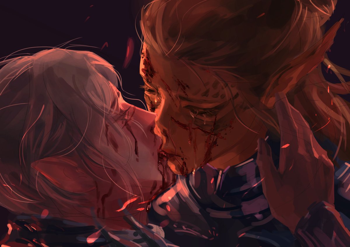 last kiss #Laezel #Shadowheart #BaldursGate3 #baldursgate3fanart #bg3