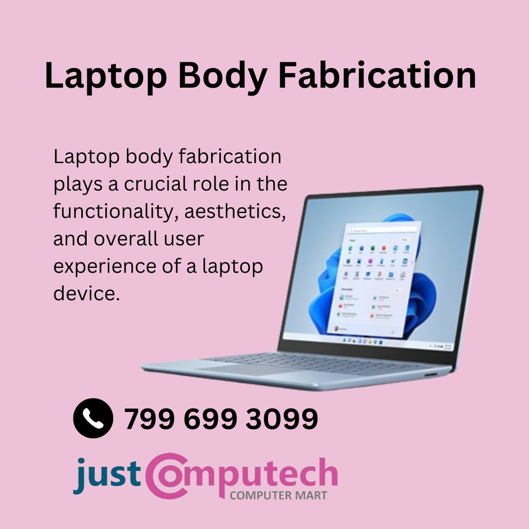 Elevate your laptop game with our custom body fabrication service! 💼✨ From sleek metallic finishes to vibrant custom designs, we'll transform your device into a true reflection of your style. Say goodbye to boring, and hello to personalized perfection! 
#justcomputech #justinit